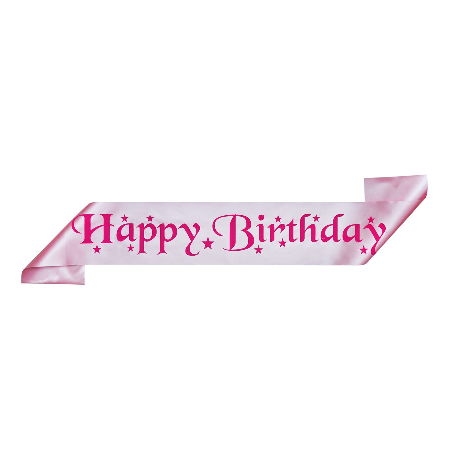Decofy Birthday Girl Sash And Crown - Set of 2 Birthday Girl Sash And Tiara | Silver Crown For Birthday Girl | Pink Happy Birthday Sash for Girls | Birthday Decoration Items for Girls, Women