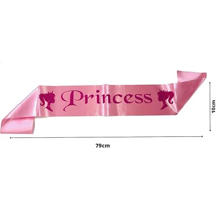 "Decofy Princess Sash & Crown Set for Girls | Satin Birthday Sash with Silver Rhinestone Tiara | Dress-Up, Pageants, Parties & Special Events Search this page"