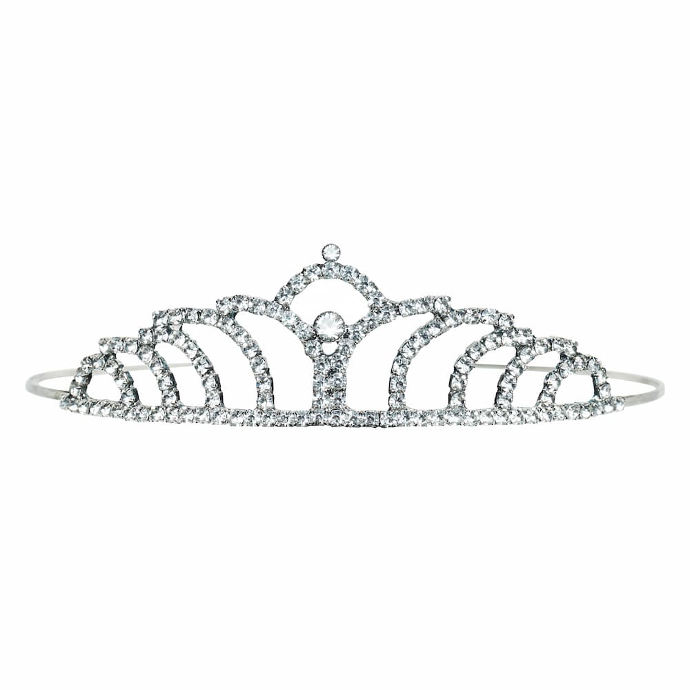 DECOFY Birthday Sash & Crown Set | Princess Queen Tiara Crowns Taj HairBand For Kids Girls & Womens (3 Pc Set- With Pin-Pink)