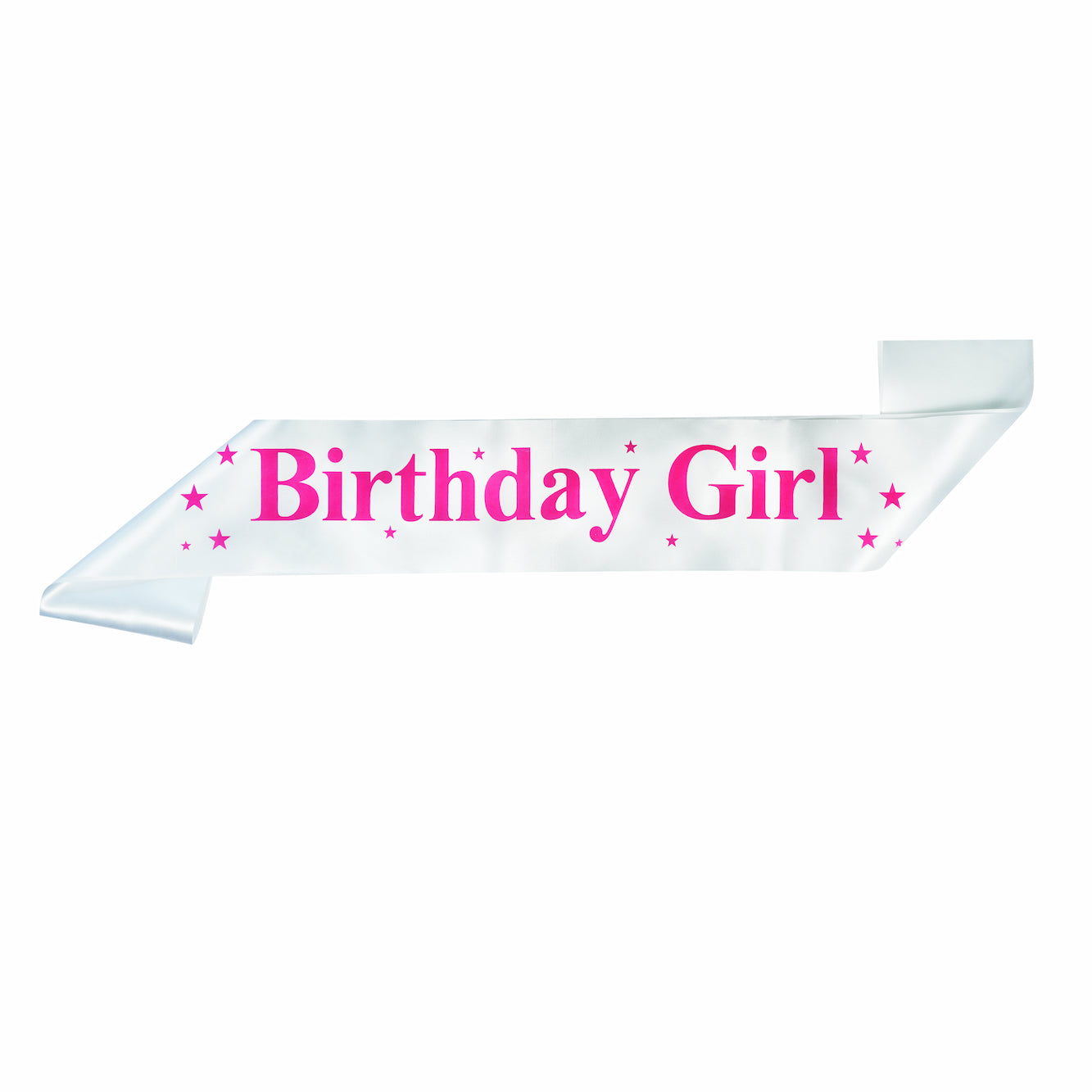 Unique Creations Birthday Girl Pink Sash with Beautiful Rhinstone Tiara Crown Set with Safety Pin for Women's & Girls (Heart Design)