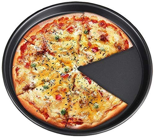 TrendyTrolley® Non-Stick Muffin Tray & Pizza Tray Combo | Cupcake & Pizza Bakeware Set for Oven | Home & Professional Baking (2 Pc)