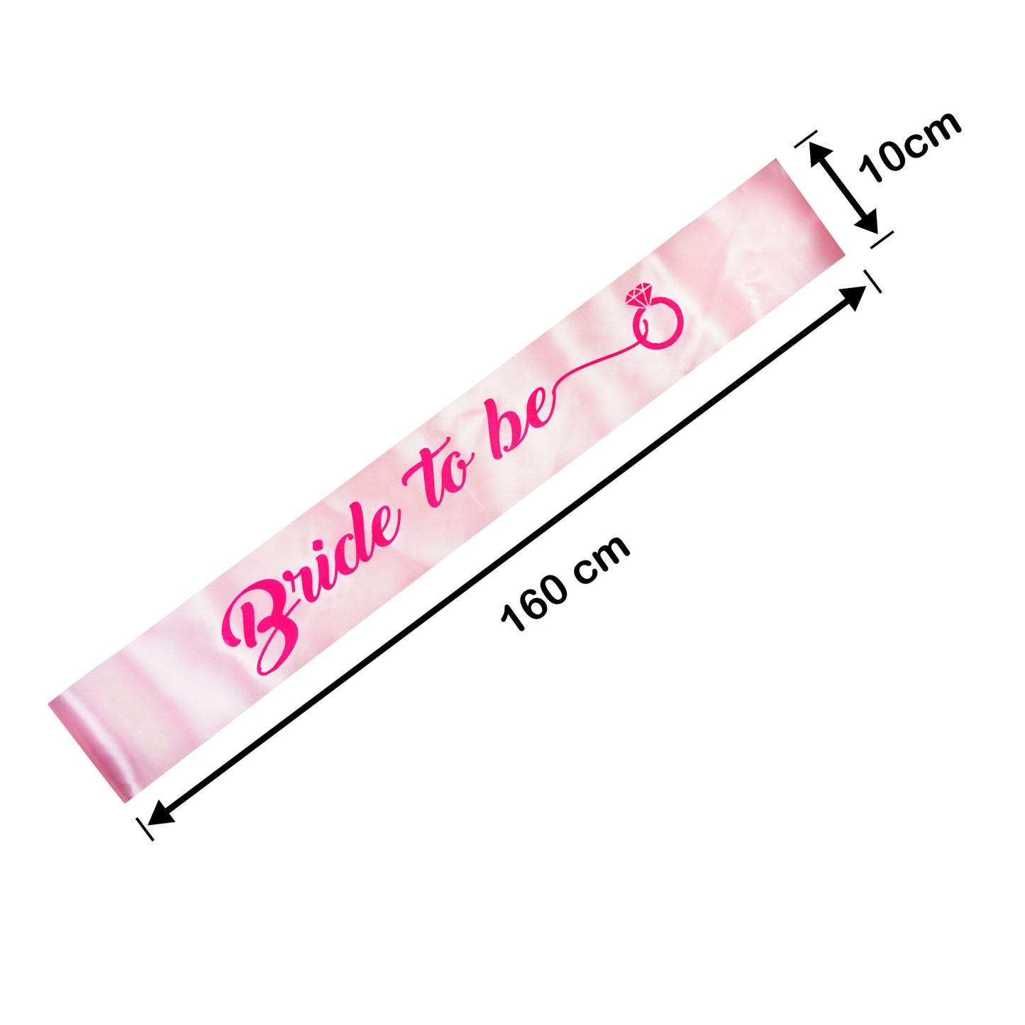 Bride to Be Pink Sash & DIamond Tiara,Pin 3 pc combo set for Girls & Womens | Bride to Be Decoration Set| Bride to Be Sash | Spinster's Party (B2B S)