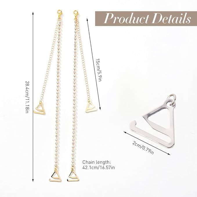 TrendyTrolley Elegant Adjustable Bra Straps for Women | Stylish & Comfortable | Perfect For Dresses & Tops | Non-Slip Bling Shoulder Straps for Wedding, Party Outfit