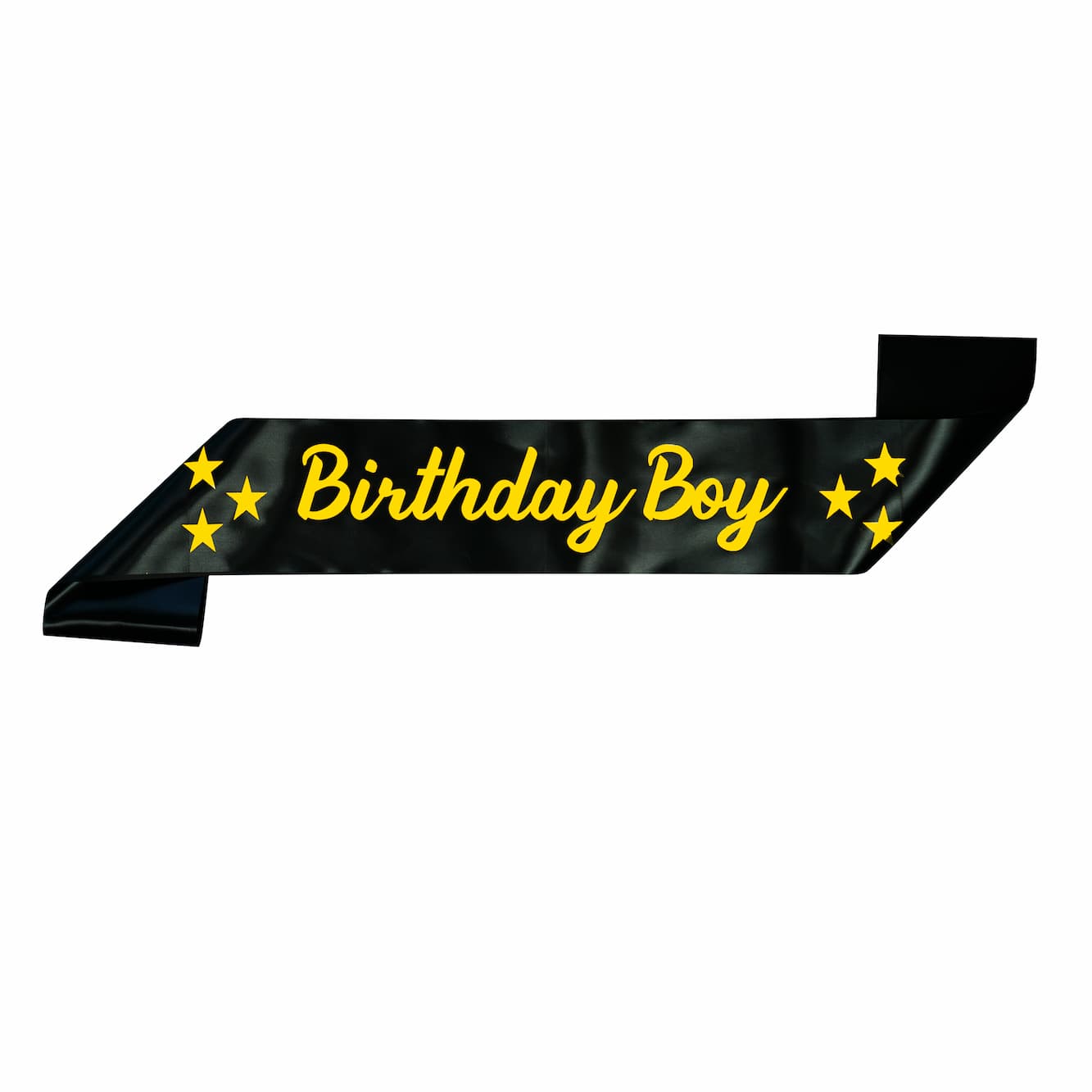 Decofy Birthday Boy Golden Sash For Kids, Boys & Mens | Happy Birthday Sash For Boys | Black Birthday Sash For Mens (1 Pc)