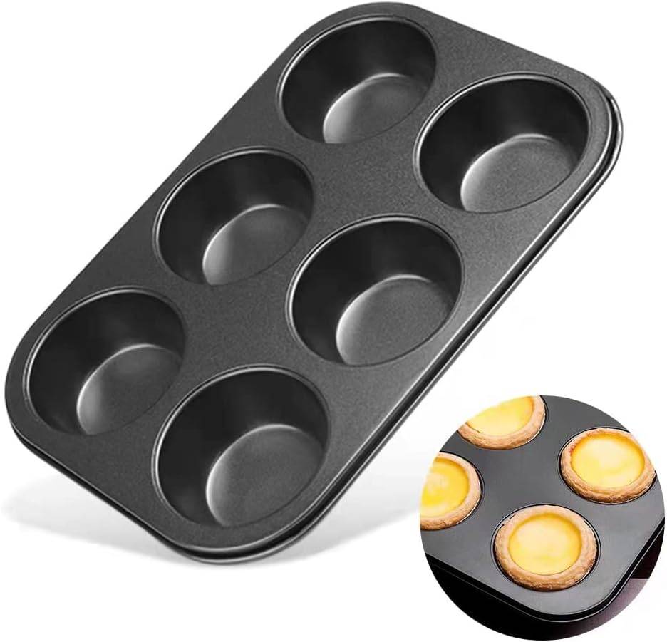 TrendyTrolley 6 pc Cake Baking Combo Set -3 Pc Round Cake Set 7 8 8.5 inch Cake Moulds | Bread Loaf | Muffin Cupcake Tray & Pizza Pan 23 Cm Cake Mould for Oven