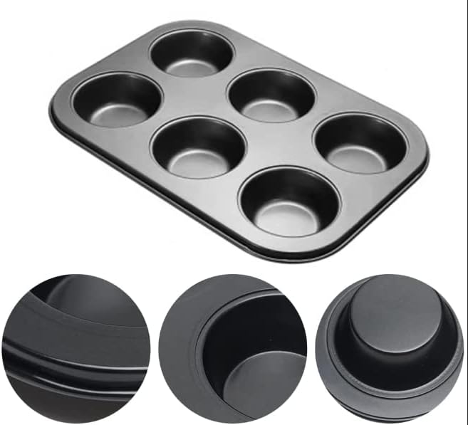 TrendyTrolley® Non-Stick Muffin Tray & Pizza Tray Combo | Cupcake & Pizza Bakeware Set for Oven | Home & Professional Baking (2 Pc)