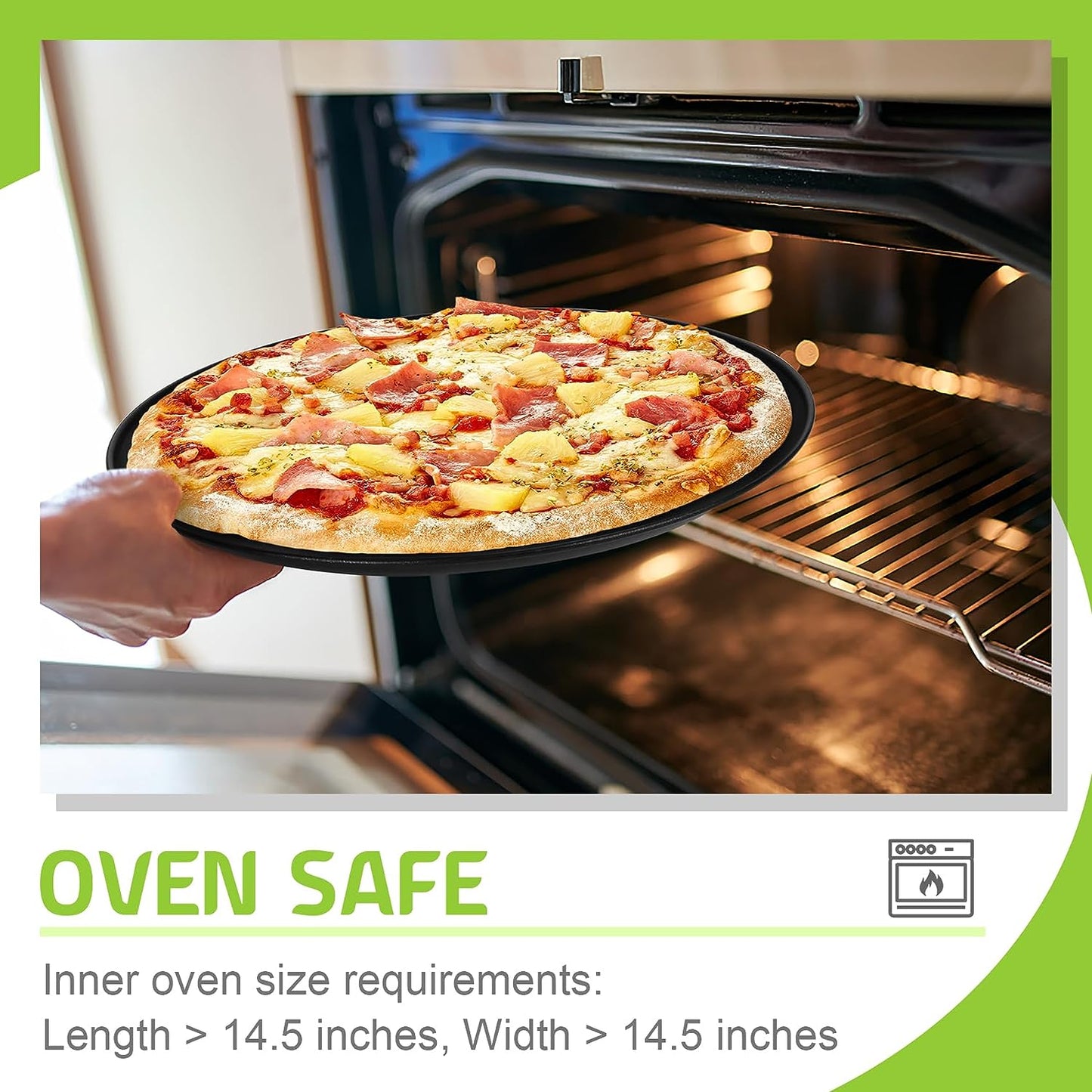 TrendyTrolley® Non-Stick Muffin Tray & Pizza Tray Combo | Cupcake & Pizza Bakeware Set for Oven | Home & Professional Baking (2 Pc)