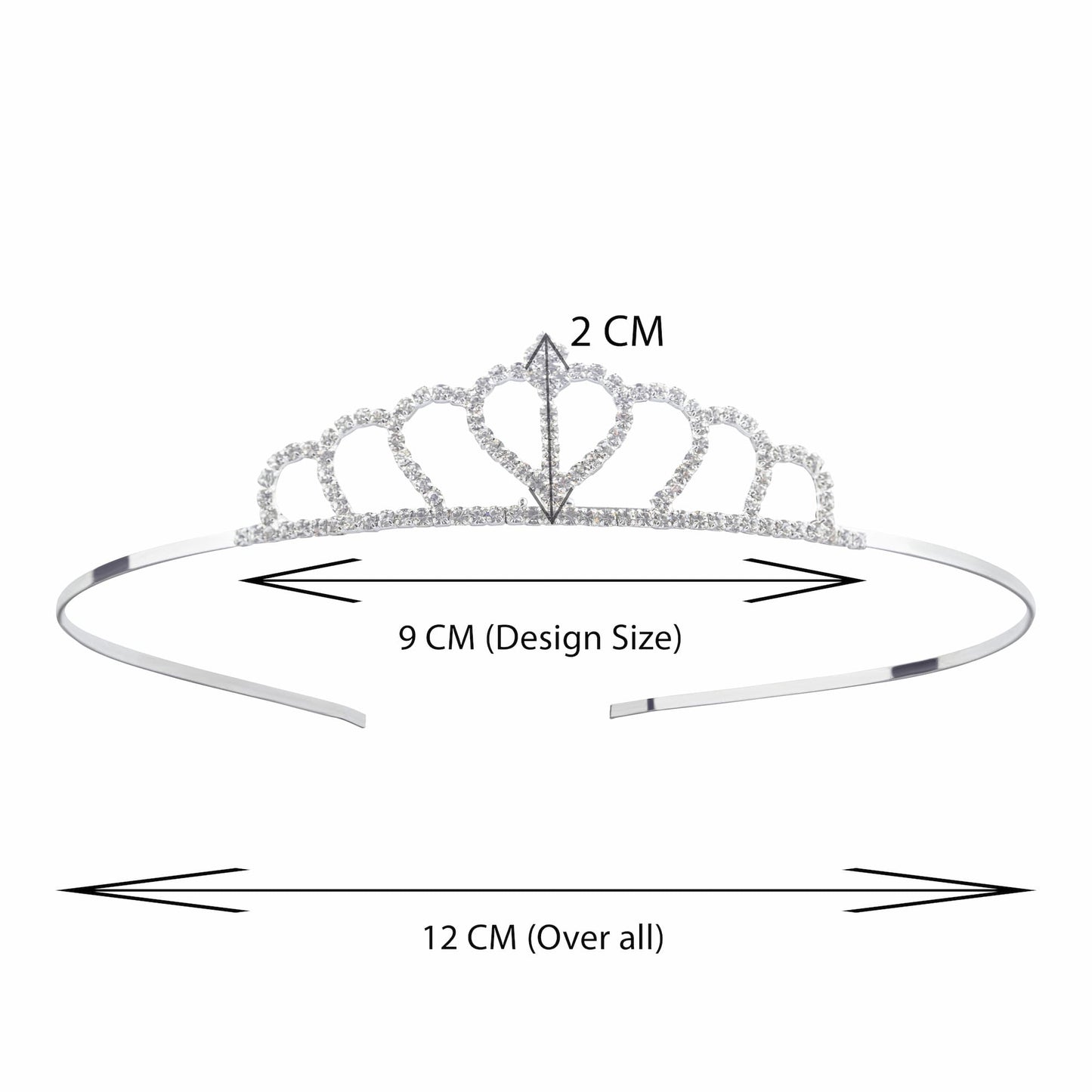 Decofy Sparkling NewHeart Crown