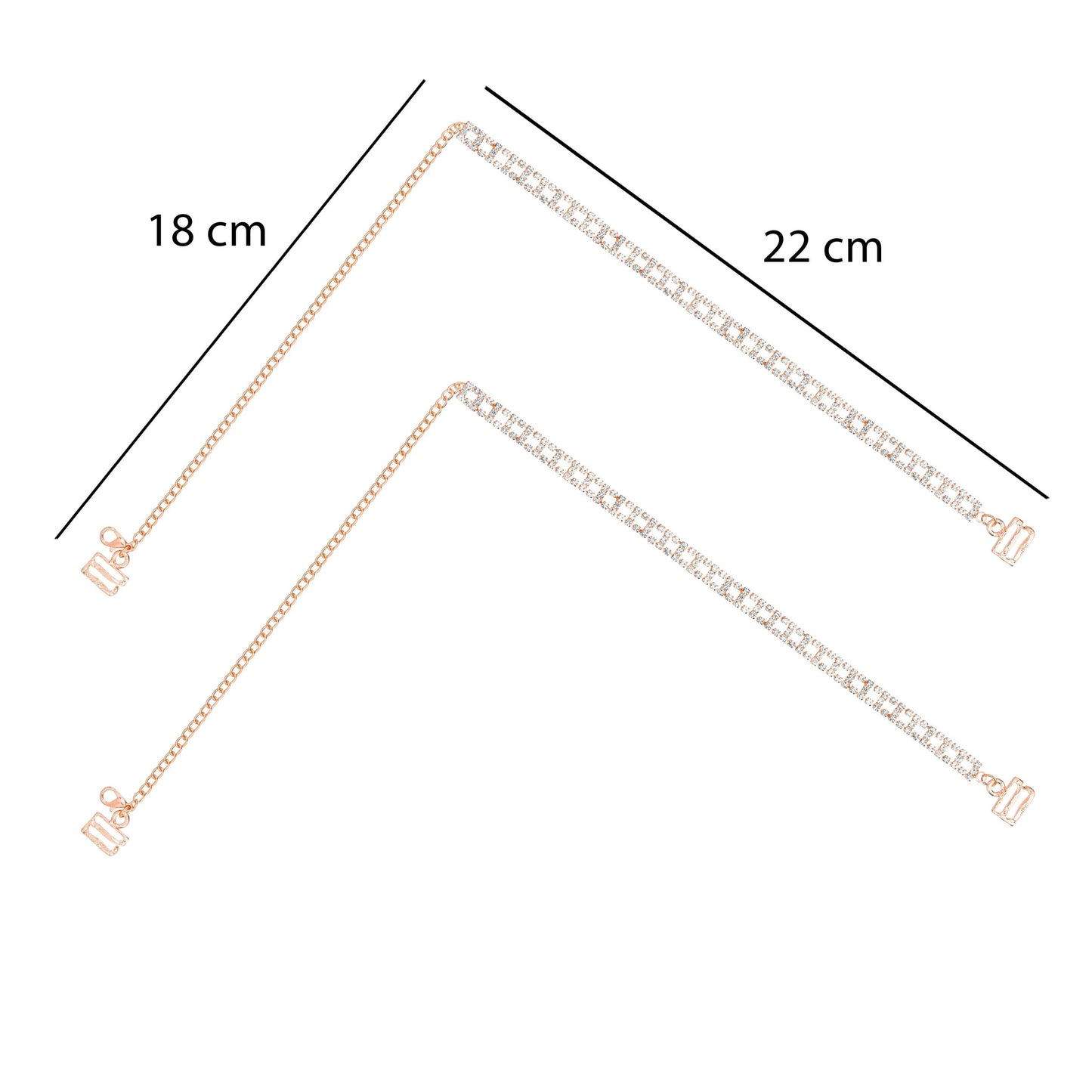 TrendyTrolley Elegant Adjustable Bra Straps for Women | Stylish & Comfortable | Perfect For Dresses & Tops | Non-Slip Bling Shoulder Straps for Wedding, Party Outfit