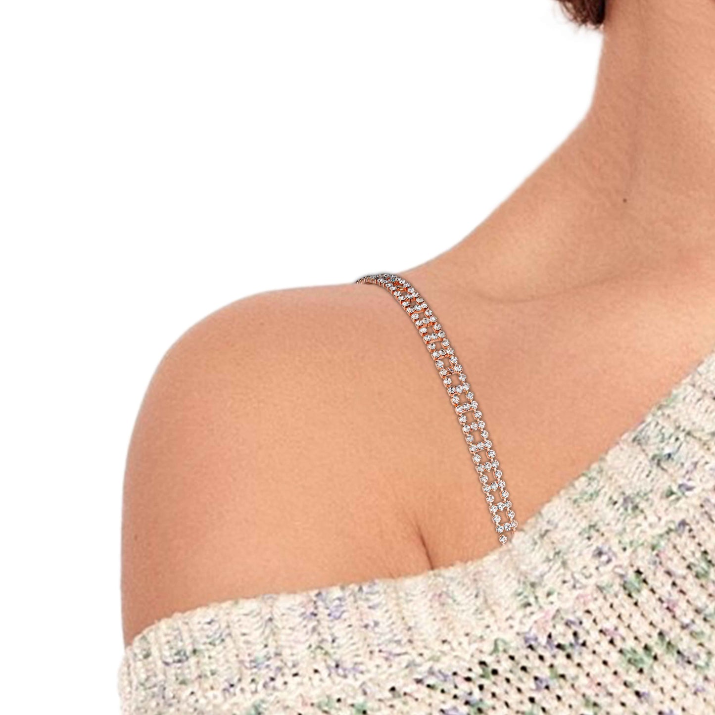 TrendyTrolley Elegant Adjustable Bra Straps for Women | Stylish & Comfortable | Perfect For Dresses & Tops | Non-Slip Bling Shoulder Straps for Wedding, Party Outfit