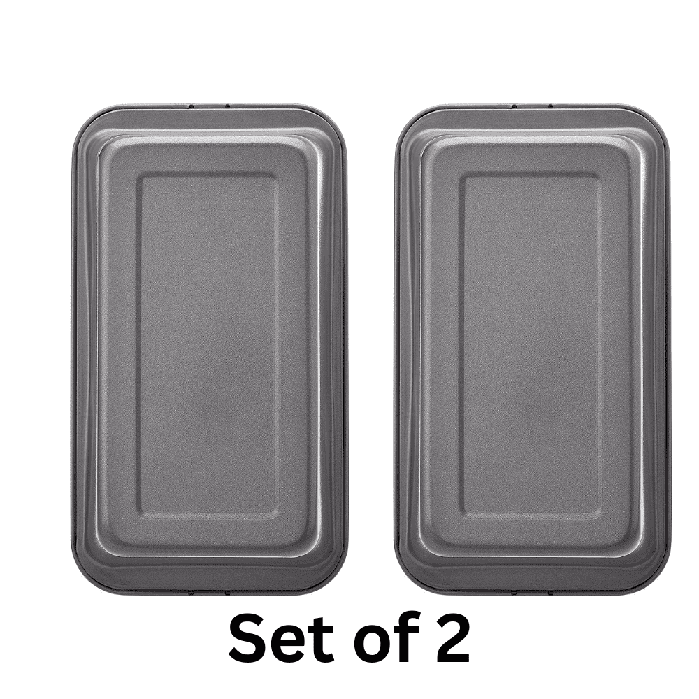 TrendyTrolley 2 Pc - Bread Loaf | Bread Mould Non Stick Carbon Steel Design & Quality to Bake Delicious Soft Bread Loaf | Bread Tins