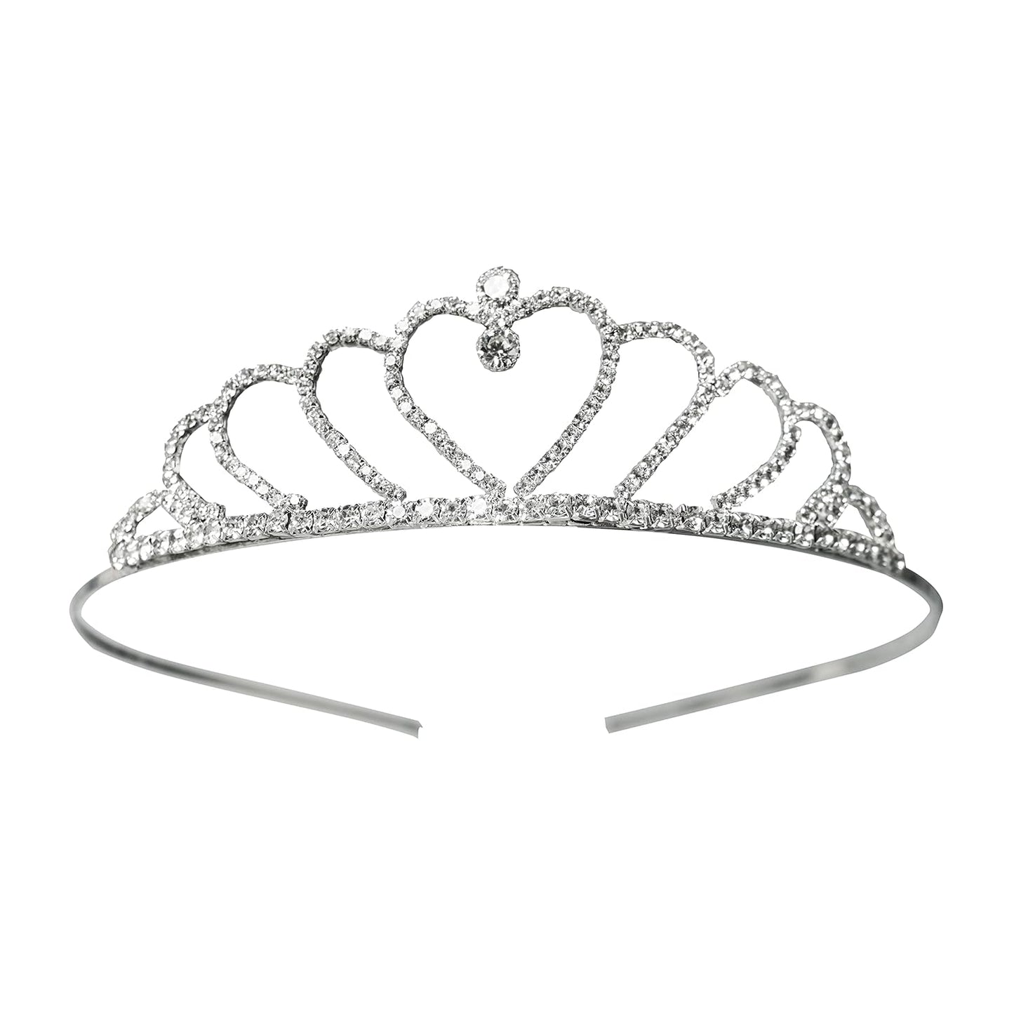 DECOFY Birthday Sash & Crown Set | Princess Queen Tiara Crowns Taj HairBand With Gajra For Kids Girls & Womens (4 Pc Set- With Pin)