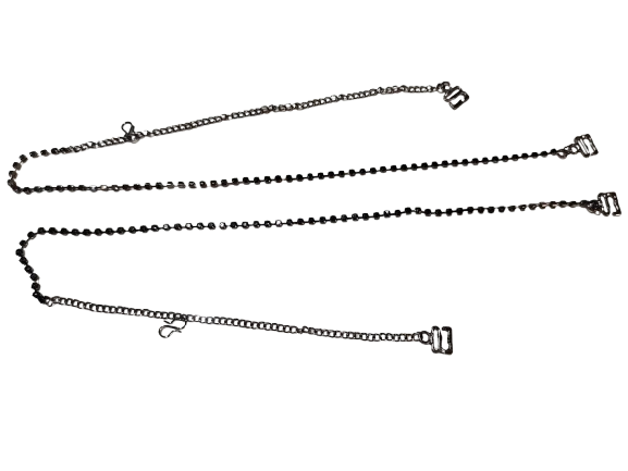 Trendytrolley 12 Pcs Bra Straps Combo Set – 4 Fancy Diamond & Pearl Bra Straps (Silver, Black, Gold, Pearl) + 4 Colorful Elastic Bra Straps –4 Pairs Transparent 15mm Invisible Bra Straps