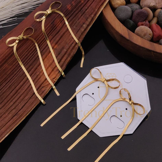 TrendyTrolley Elegant Drops Earrings - 18k Gold | Anti-Tarnish and Luxurious