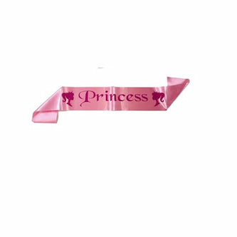 Decofy Princess Sash For Girls | Adjustable Satin Sash For Girls & Women's -Pink(1 Pc)