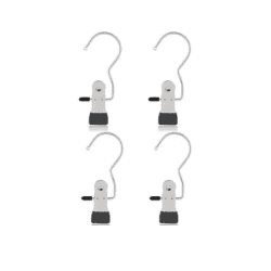 TrendyTrolley 4 PCS Single Clip Hangers Boot Hanging Clips Premium Clothes Pins | Clip Hangers | Boot Hangers for Closet | Laundry Clips | Laundry Hooks -Made in India