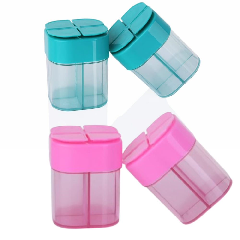 TrendyTrolley 2 Pc Spices Shaker Sprinkler Set | Spice Small Boxes Sprinkler with Labels 2 Pc Spices Jar Set