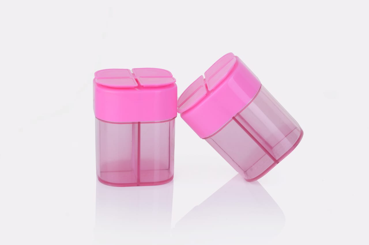 TrendyTrolley 2 Pc Spices Shaker Sprinkler Set | Spice Small Boxes Sprinkler with Labels 2 Pc Spices Jar Set