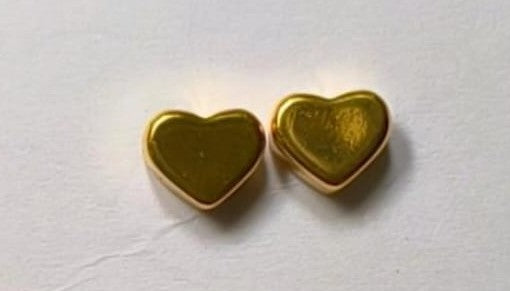 Trendy Trolley 18K Mini Heart Earrings for Women | Gold Plated Anti-Tarnish Lightweight Daily Wear Studs | Elegant & Skin-Friendly Fashion Jewellery Gift for Girls